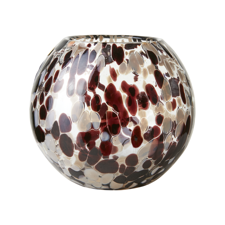 PARTY Värmeljushållare L, Brun/beige/svart