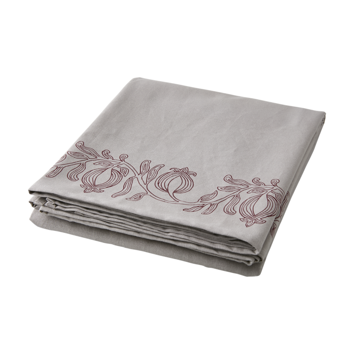 FLISA Bordsduk, Natur/burgundy