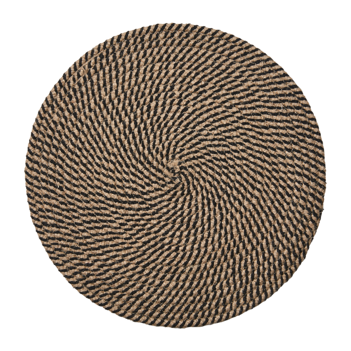 ELINA Tallriksunderlägg, Svart/natur