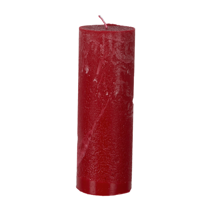 COTE NORD Pillar candle, Red