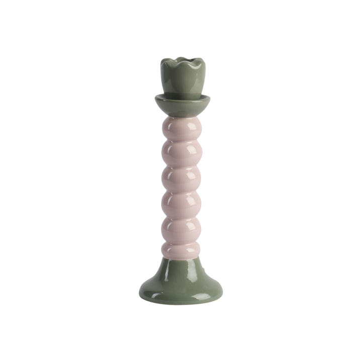 JOSSAN Ljusstake, Rosa/grön