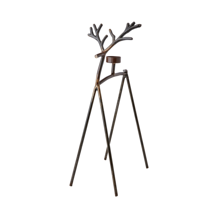 OH DEER Värmeljushållare S, Rost/mässingsfärgad