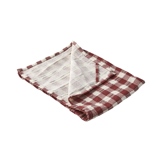 INGRID Kitchen towel, Red/white