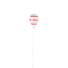BALLOON Ballon, Rot/weiß