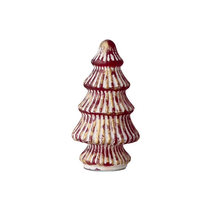 ALLY Prydnadsgran M, Röd/vit