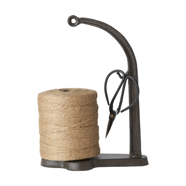 BIND Trådhållare med sax, Svart/natur