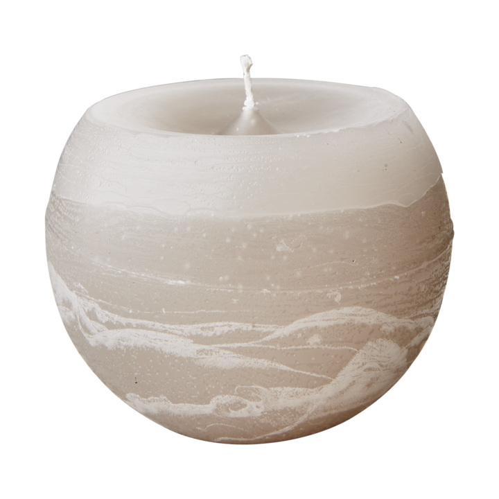 COTE NORD Ball candle M, Light grey