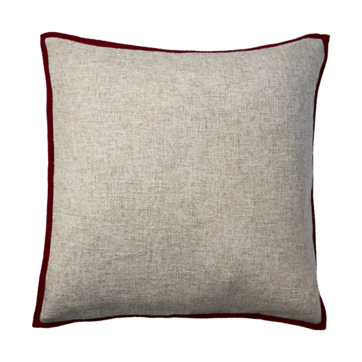 NOEL Cushion cover, Natural/red