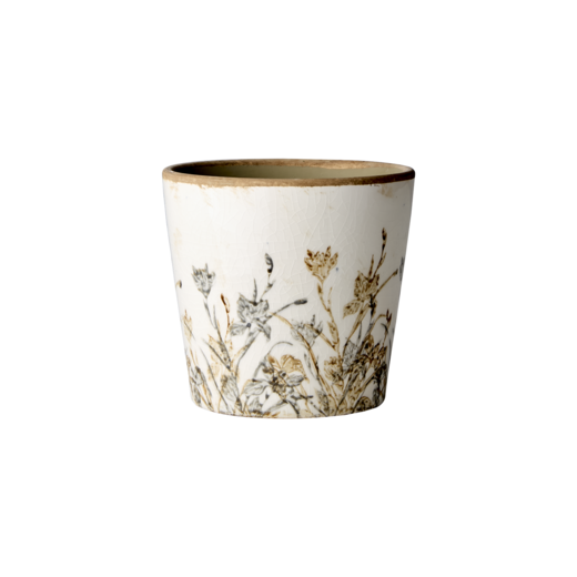 TUVA Kruka, Vit/lila/beige