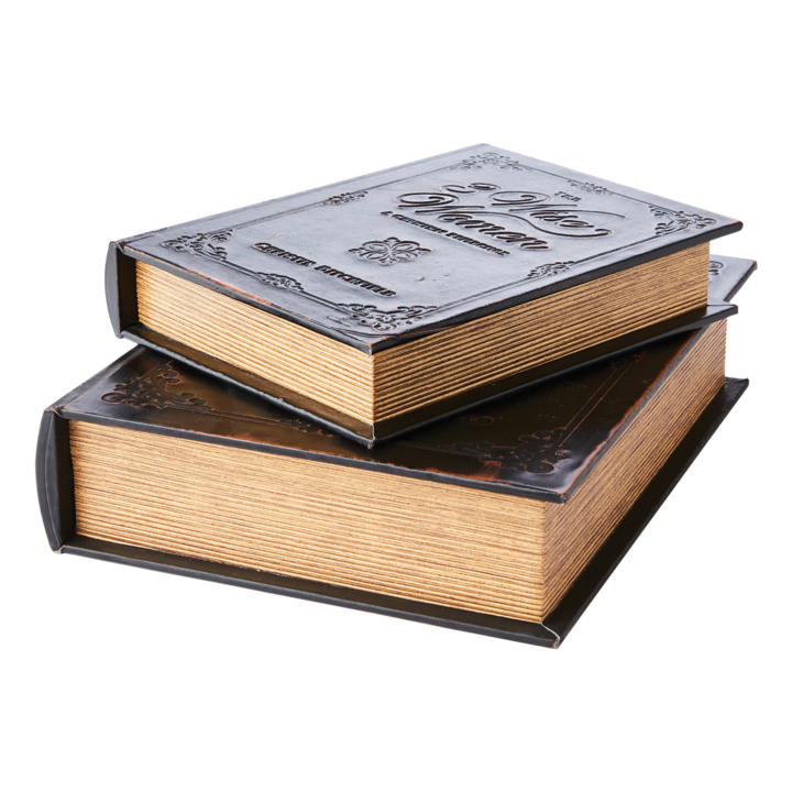 BROOKE Låda, set om 2, Svart