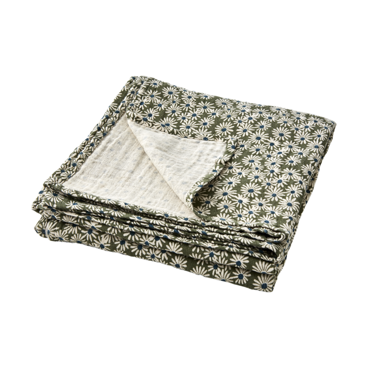 ELSA Bordsduk, Mörkgrön/elfenben/blå