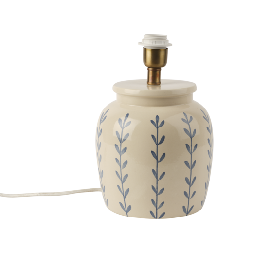 LISETT Lampfot, Elfenben/blå