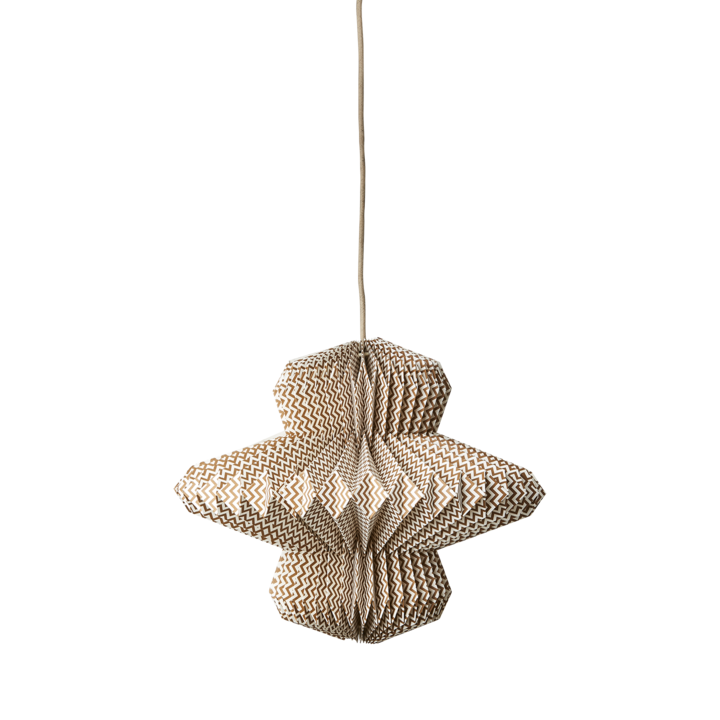 UNI Lampskärm, Brun/vit