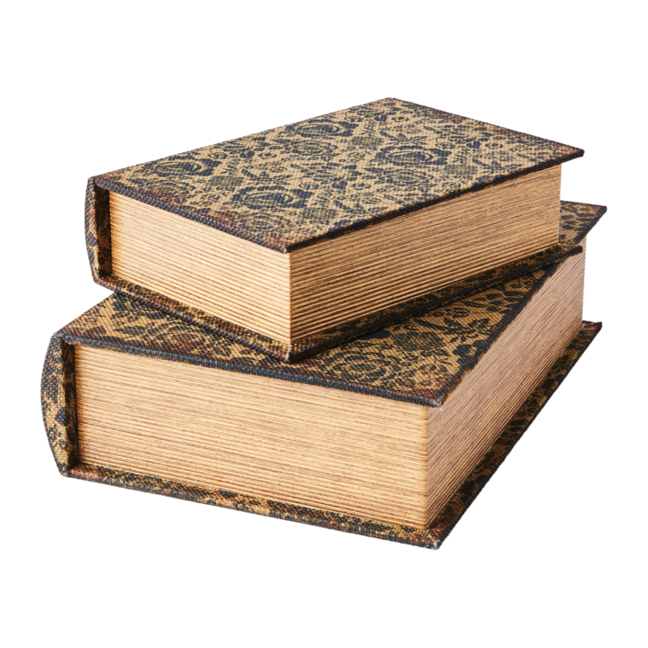 BROOKE Låda, set om 2, Svart