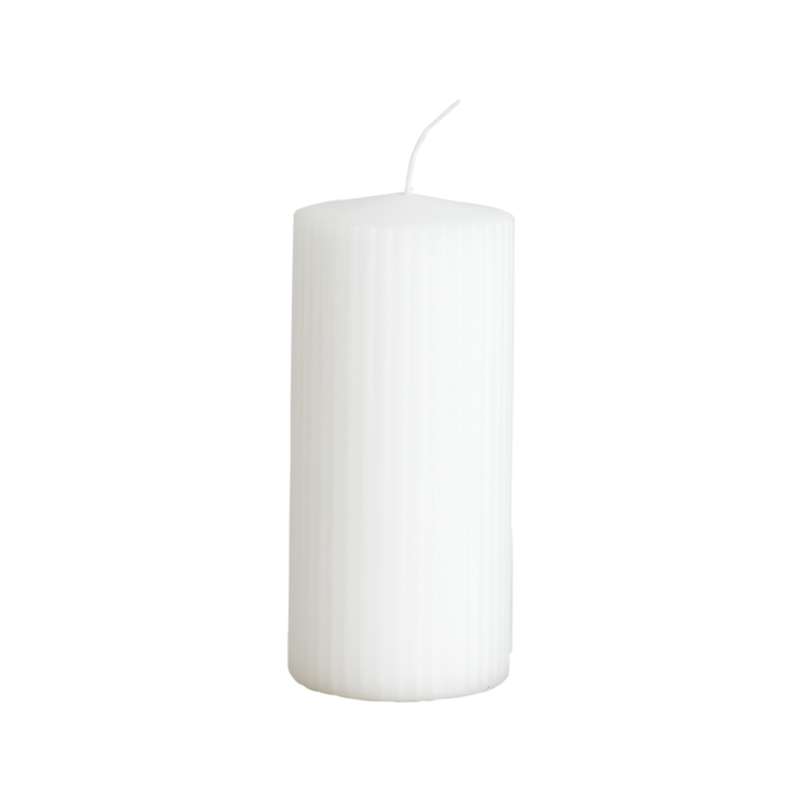RILL Pillar candle, White