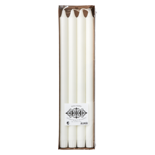 WHITE Kerzen, 8-Stück, Weiß