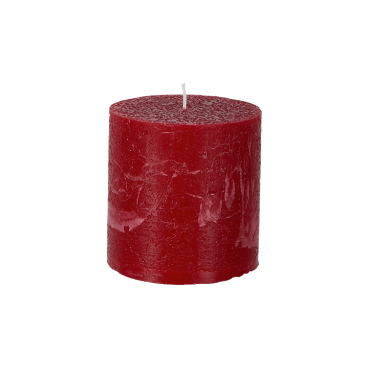 COTE NORD Pillar candle, Red