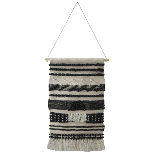 MINNA Väggdekoration, Mörkgrå/vit