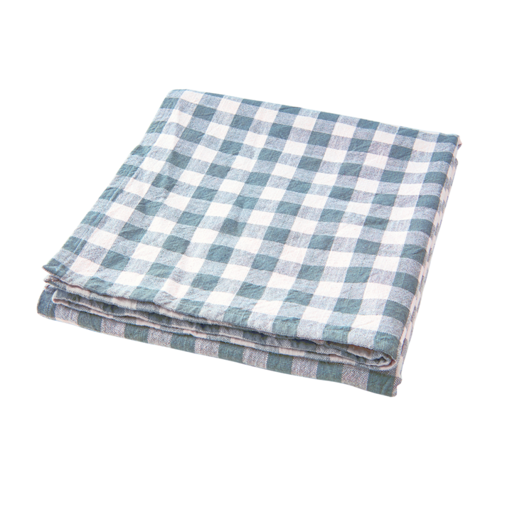 INGRID Bordsduk, Blå/elfenben