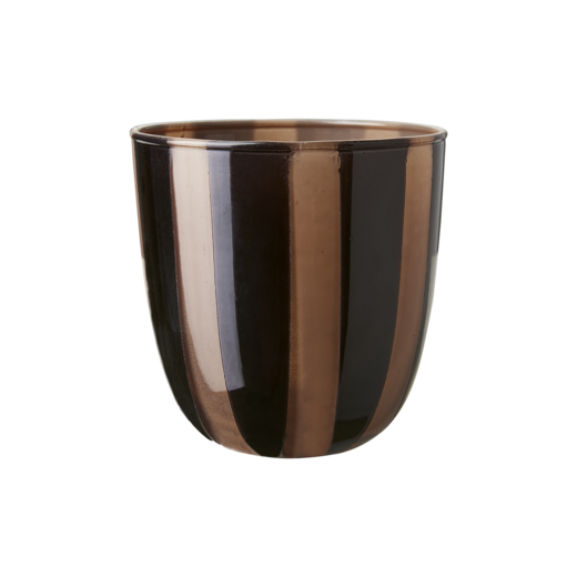 CIRCUS Värmeljushållare S, Svart/beige