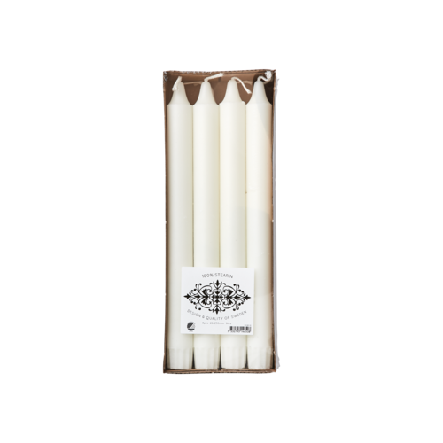 WHITE Kerzen, 8-Stück, Weiß