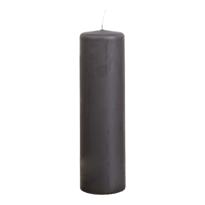 SKYLINE Pillar candle, Carbon grey
