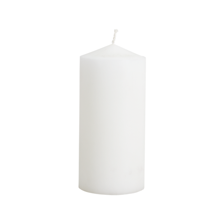 STEARIN Bougie pilier, Blanc