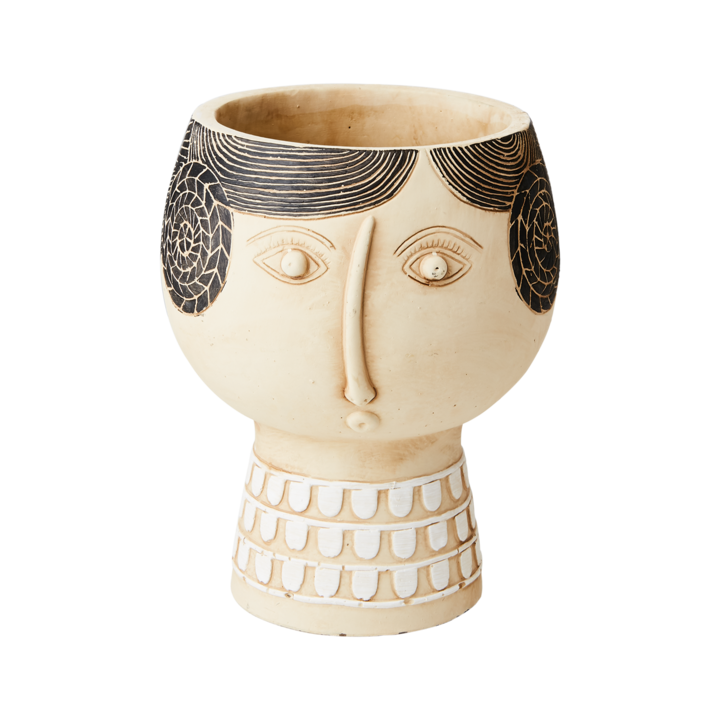 CAMILLE Kruka M, Beige/svart