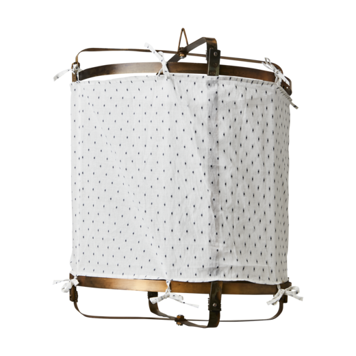 STANLEY Lampskärm, Vit/svart/mässingsfärgad