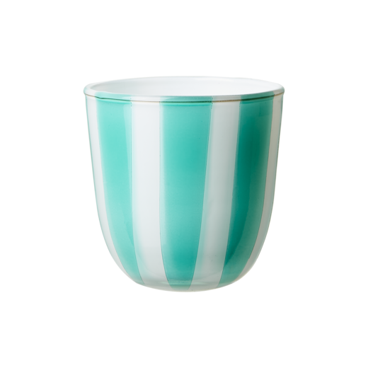 CIRCUS Tea light holder S, Turquoise/white
