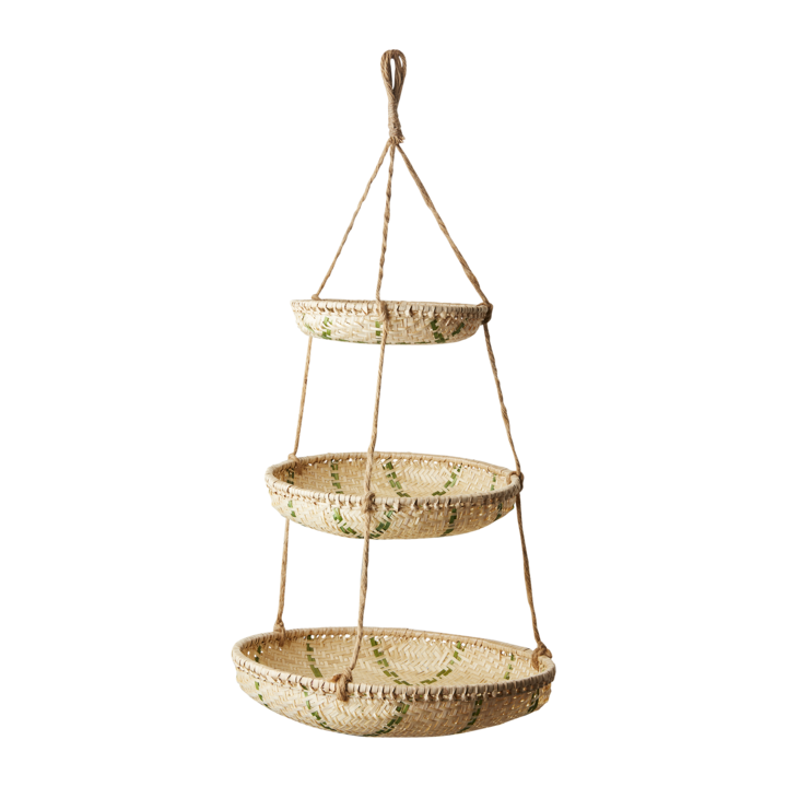 SUNNY Hanging basket, Natural/green
