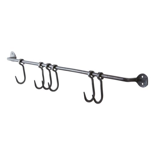 LOKE Stång med krokar S, Svart