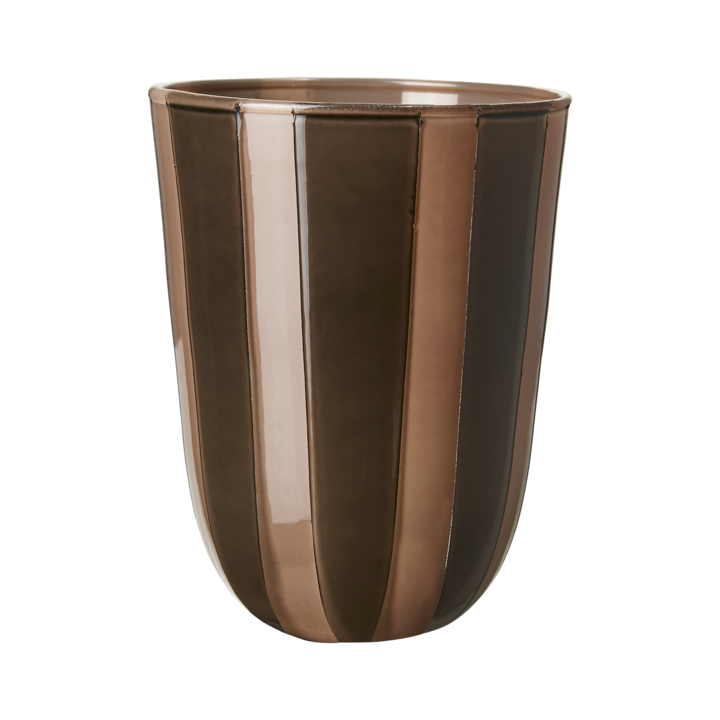 CIRCUS Värmeljushållare M, Olivgrön/beige