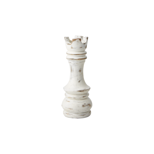 CHESS Pièce d'échecs décorative, Blanc