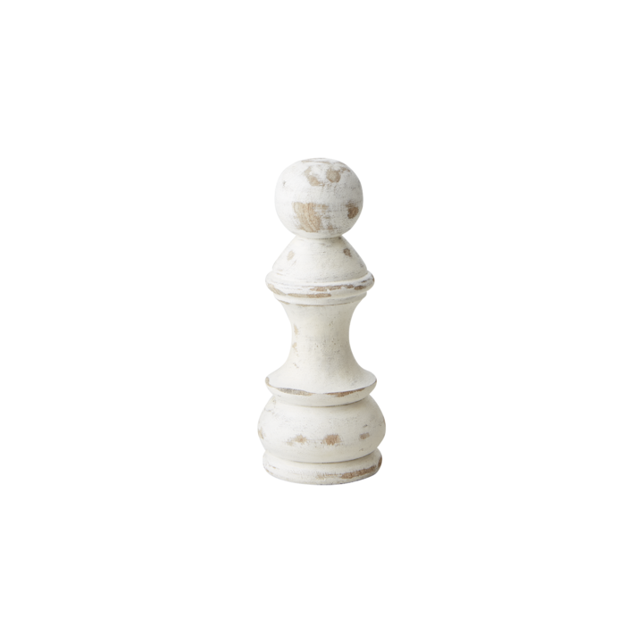 CHESS Pieza de ajedrez decorativa, Blanco