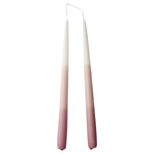 COLOURED TAPER Kronljus, Rosa
