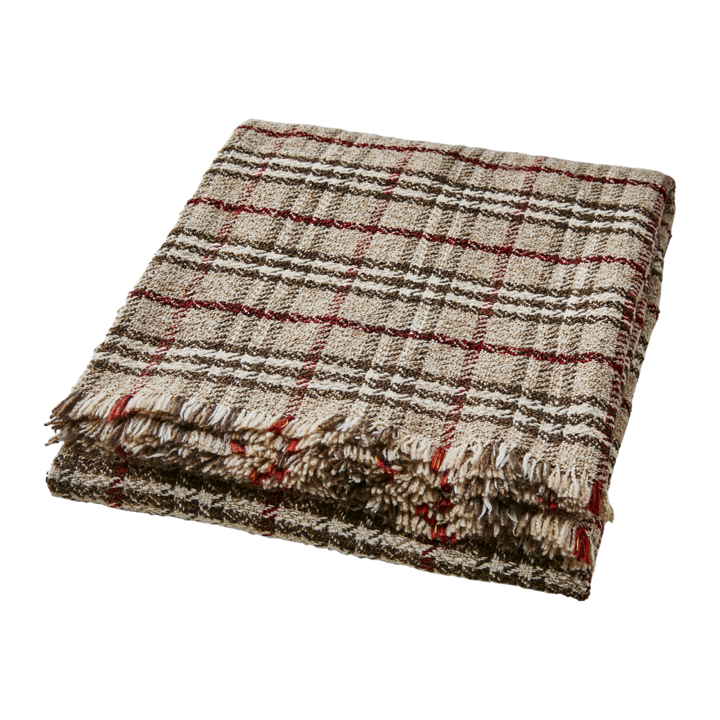 TAGE Filt, Flerfärgad/beige