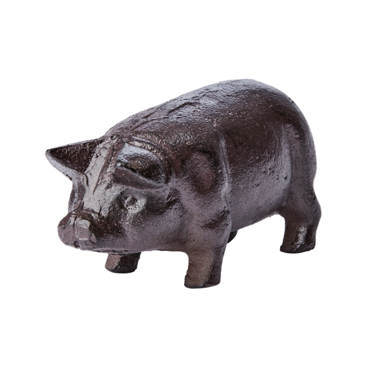 GLOBETROTTER Prydnadsgris, Svart/brun