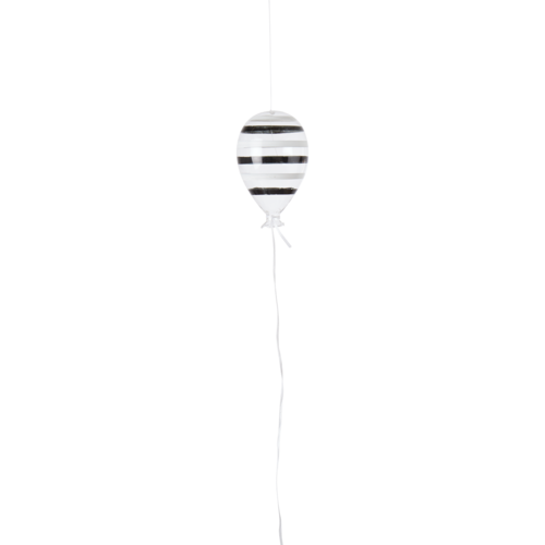 BALLOON Ballon, Schwarz/silber