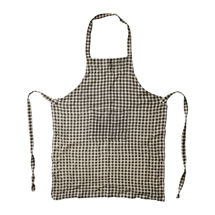 GULLI Förkläde, Mörkgrå/vit