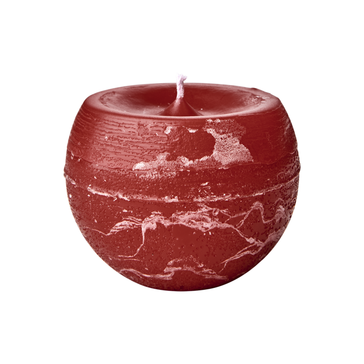 COTE NORD Ball candle S, Red