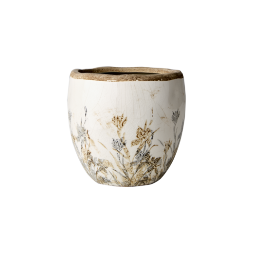 TUVA Kruka, Vit/lila/beige