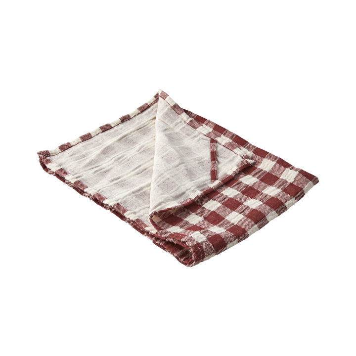 INGRID Kitchen towel, Red/white