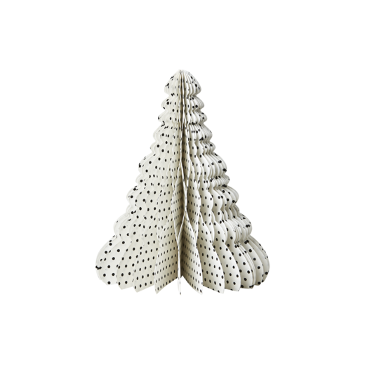 UNI Prydnadsgran L, Vit/svart