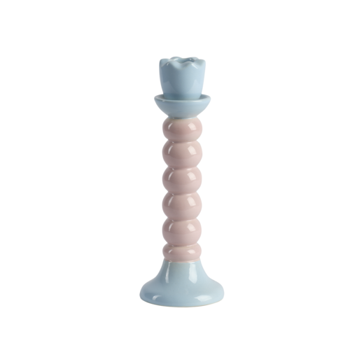 JOSSAN Ljusstake, Rosa/blå