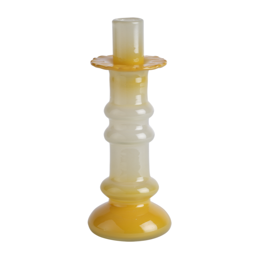 MIMOSA Ljusstake, Elfenben/gul