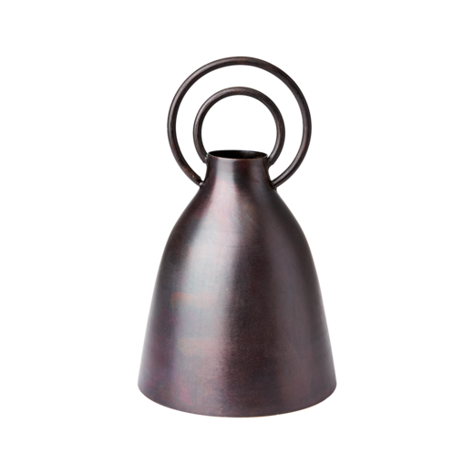 INKA Vase, Braun/bronze