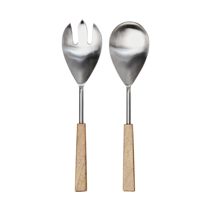 NICO Salladsbestick, Natur/silverfärgad