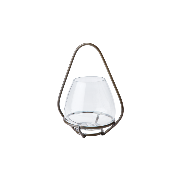 THOR Värmeljushållare S, Svart/klar