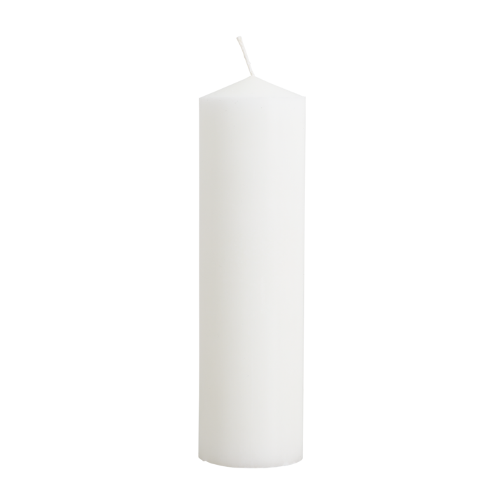 STEARIN Bougie pilier, Blanc